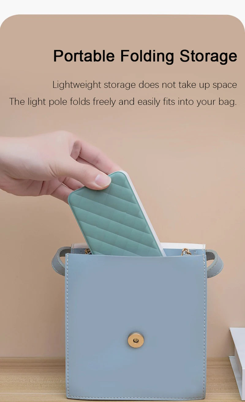 Lampada Da Scrivania LED Pieghevole Con Batteria Ricaricabile Protezione Degli Occhi Per Portatile Grandi Dimensioni
