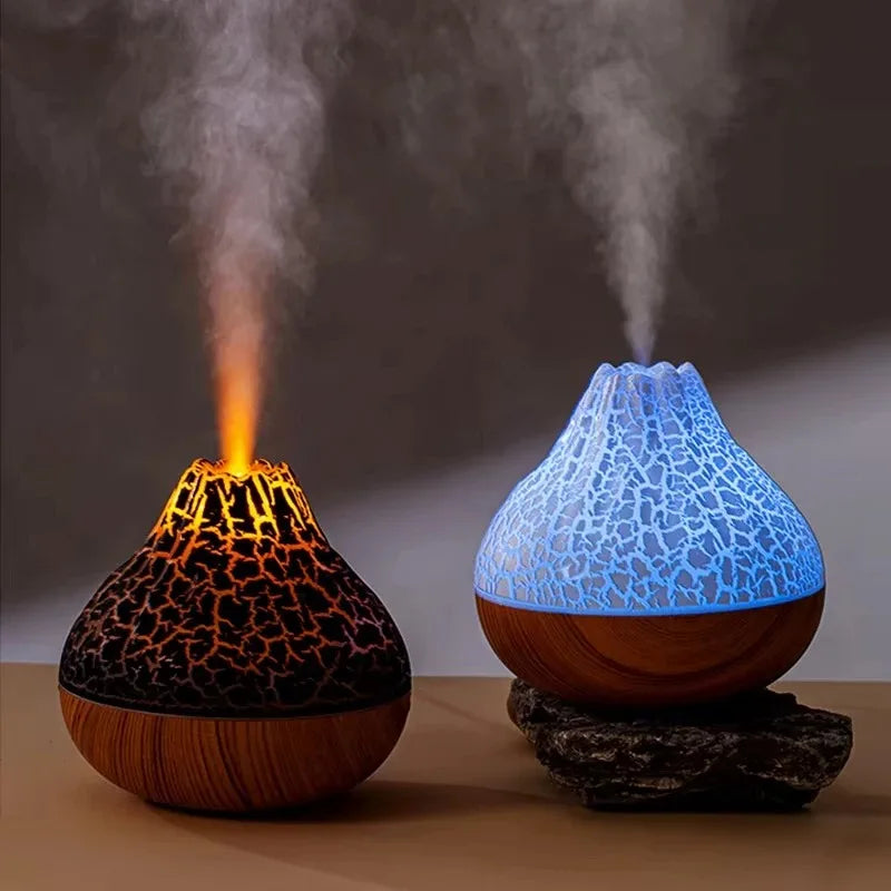 Umidificatore Aria 300ml Diffusore Per Aromaterapia Nebbia Da Tavolo USB Con 7 Luci Notturne Colorate
