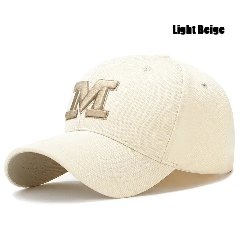 Berretto Da Baseball Unisex Con Ricamo Tridimensionale Lettera Moda Uomo Donna M Per Sport All Aperto