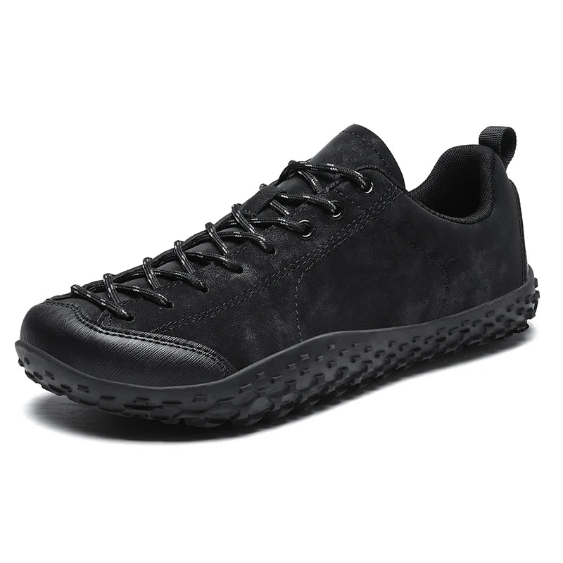 Coppia Scarpe Da Trekking Slip On Uomo All Aperto Punta Larga Per Alpinismo E Passeggio Confortevoli