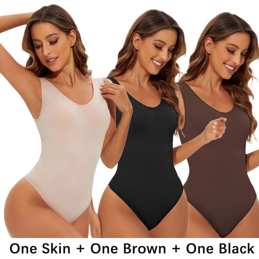 Body modellante senza cuciture per donna Body Shaper Perizoma modellante per il corpo Scolpire il seno Dimagrante Spalline larghe Shaper Nuovo