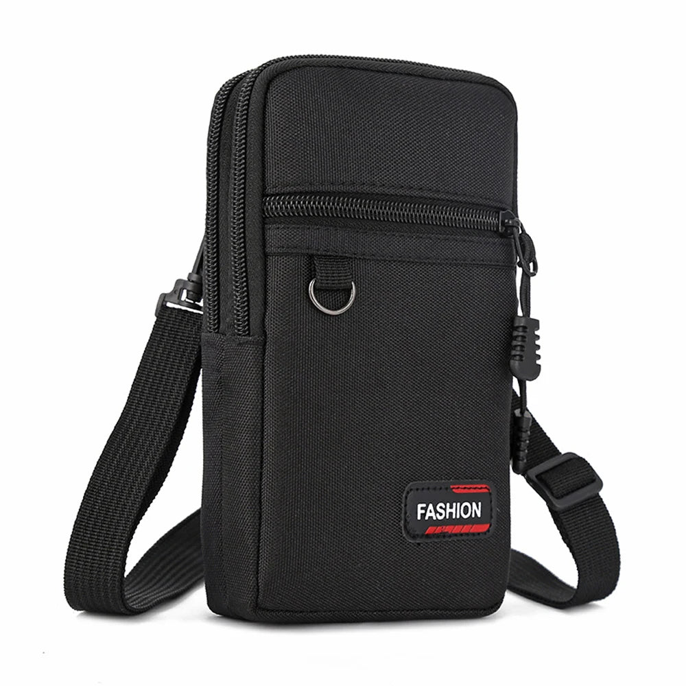 Custodia Per Cellulare Marsupio Multifunzione Da Uomo Outdoor Borsa Piccola Tracolla Portamonete