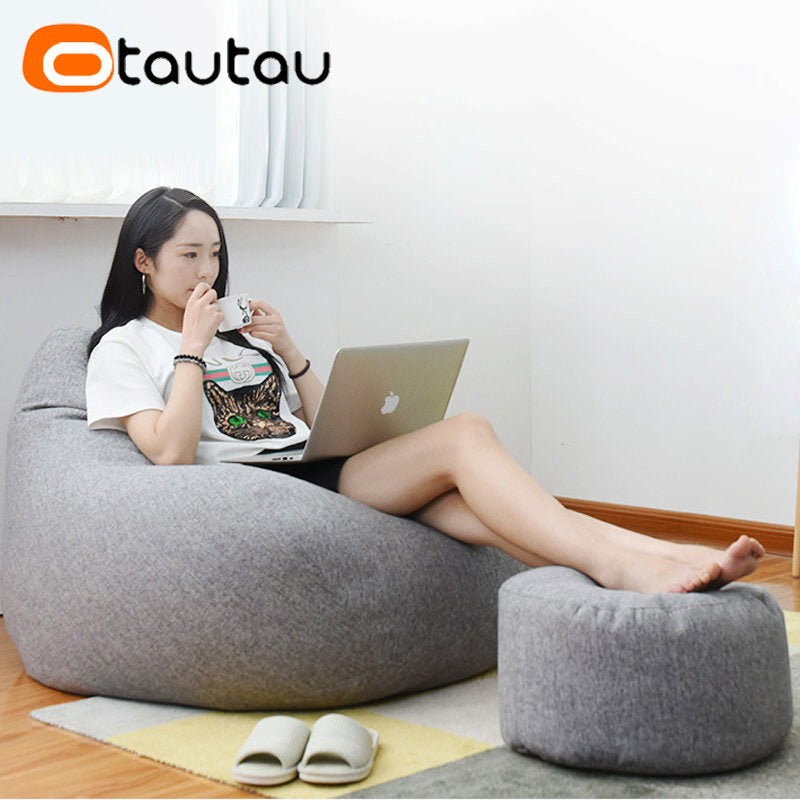 Sgabello Rotondo Diametro 30 Cm Altezza 20 Cm Pouf In Lino Ottomano Con Imbottitura Poggiapiedi Tatami Futon Puff JD001