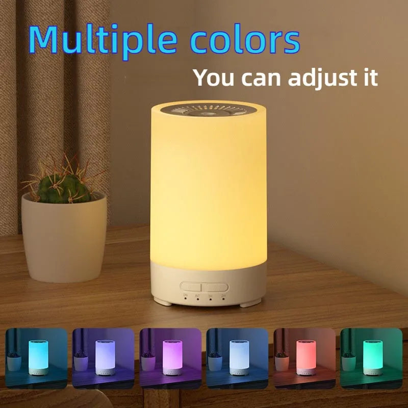 Umidificatore Diffusore Di Oli Essenziali Con Venature Del Legno Spruzzatore Automatico LED Per Profumo Camera Da Letto