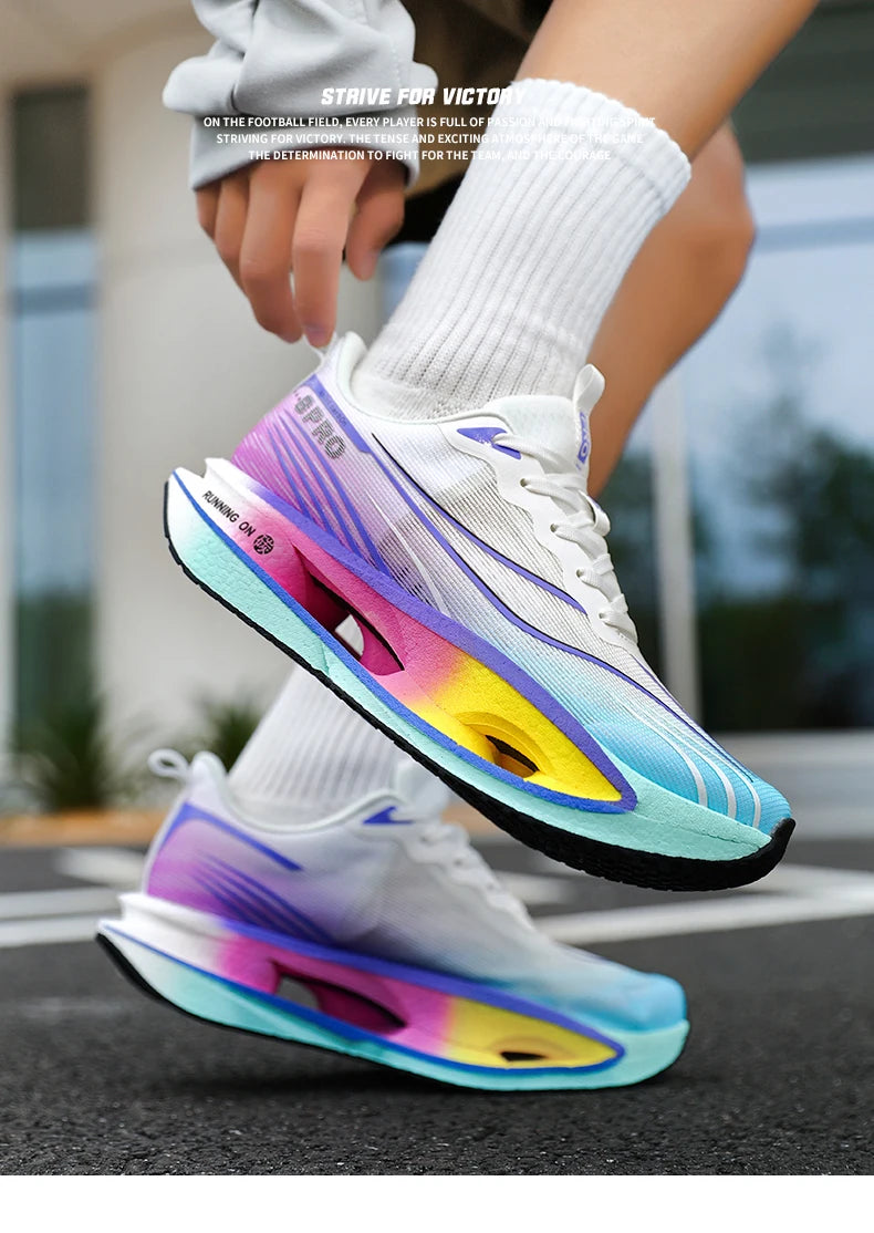 Scarpe Da Corsa Unisex Leggere Traspiranti Carbon Board Specialità Maratona Scarpe Da Ginnastica Sportive