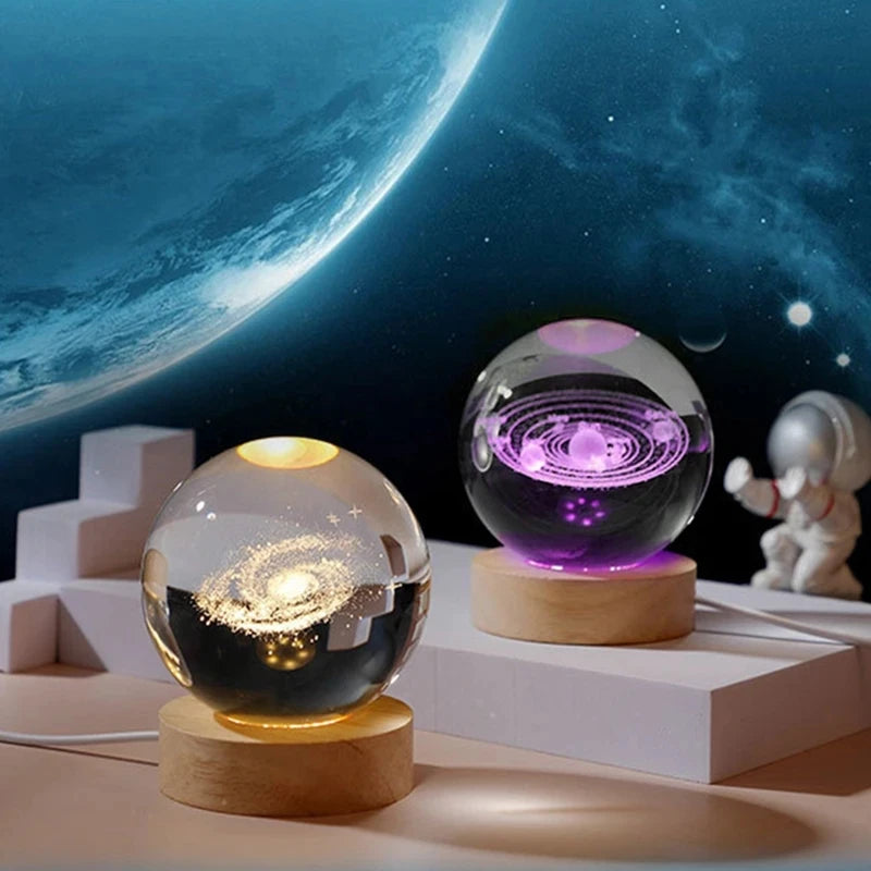 Sfera Di Cristallo 3D Del Sistema Solare Incisa Al Laser Globo Astronomia Regalo E Decorazione Per Casa
