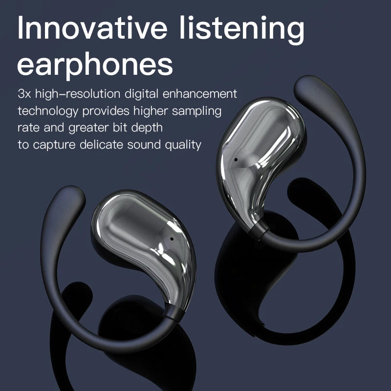 Cuffie Bluetooth 5.4 OWS Impermeabili Con ANC Auricolari Stereo E Microfono Per Allenamento Sportivo