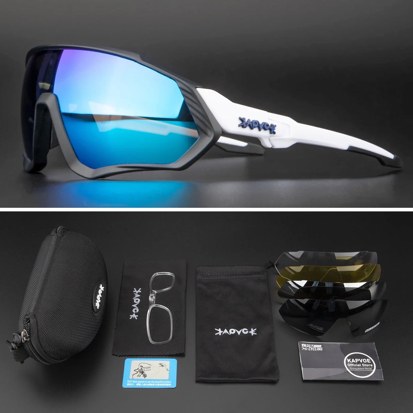 Occhiali Da Ciclismo Polarizzati Per Sport All'Aperto Corsa Pesca MTB Bici Da Strada Unisex Uomo Donna