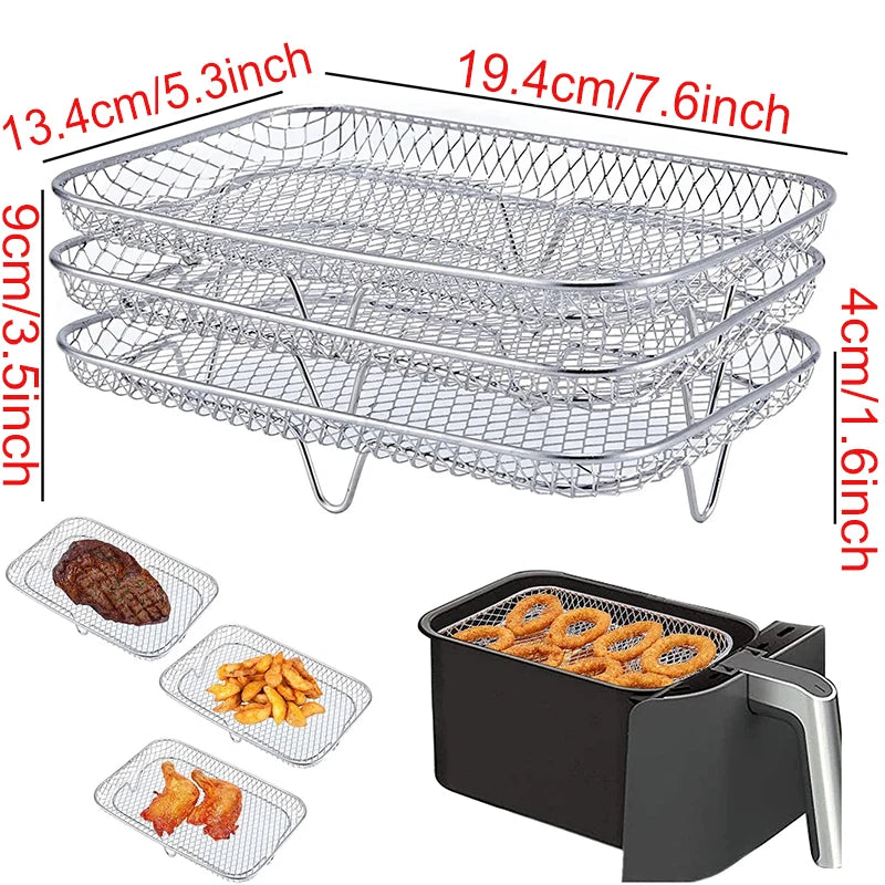 Griglia In Metallo Per Friggitrice Ad Aria E Forno Compatibile Con Cosori Vortex Gourmia Foodi Accessori