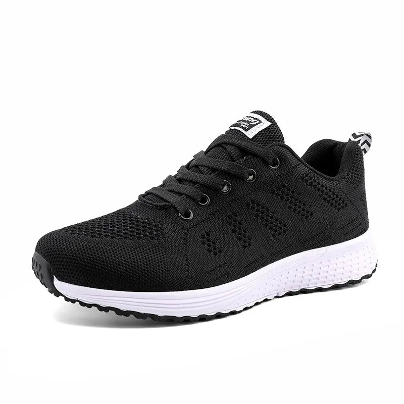 Scarpe Casual Traspiranti Da Donna Walking Mesh In Nylon Tessuto Calzature Femminili Leggere