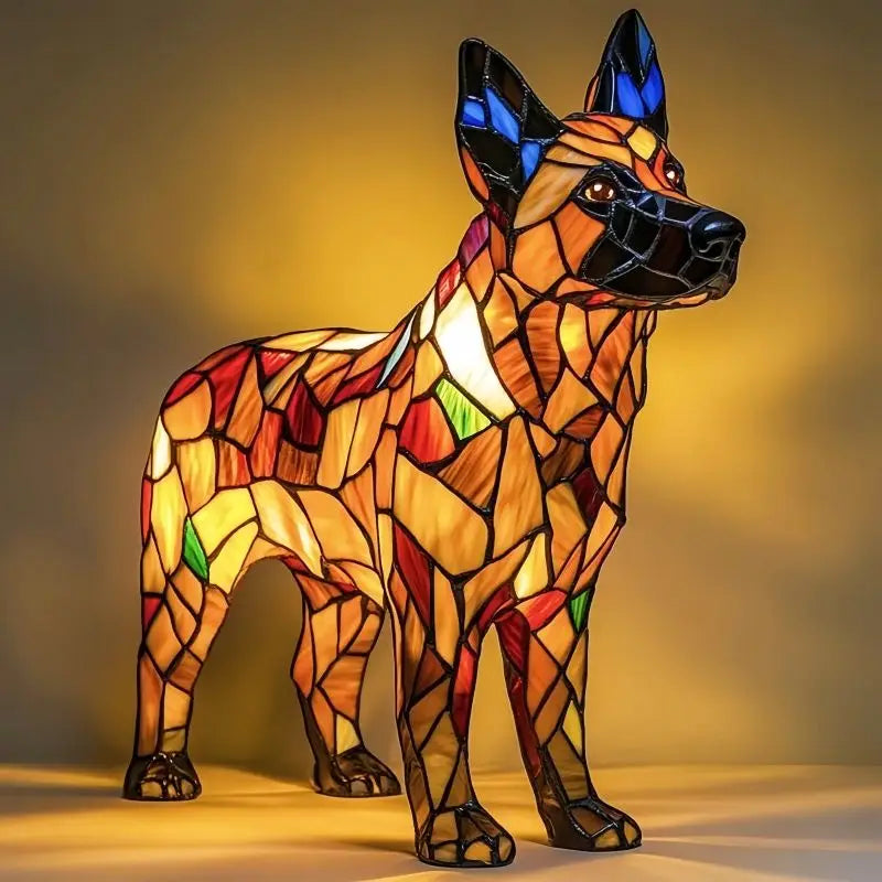 Divertimento Unico Artistico Carino A Forma Di Cane Ornamento Decorativo Luce Notturna Moderna Illuminazione Atmosferica