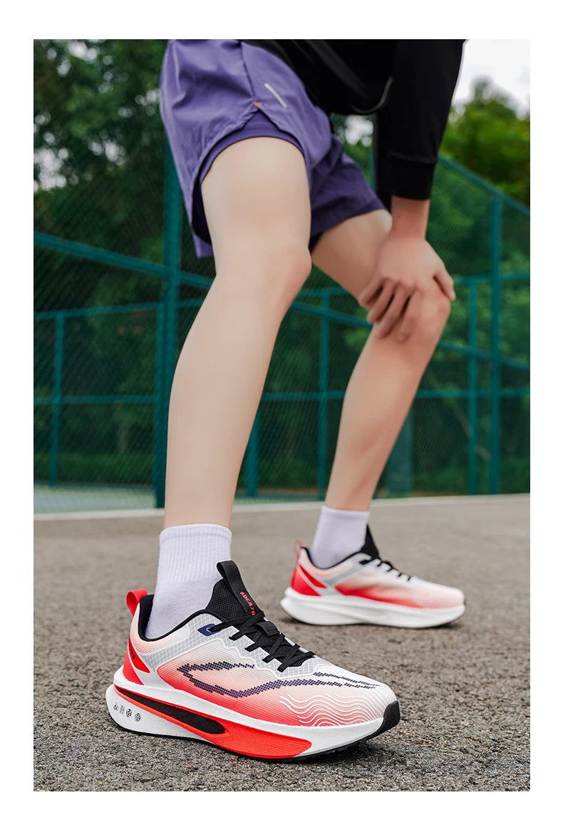 Scarpe Da Corsa Con Piastra In Carbonio Per Maratona Traspiranti Leggere Per Uomo E Donna Comode E Antiscivolo