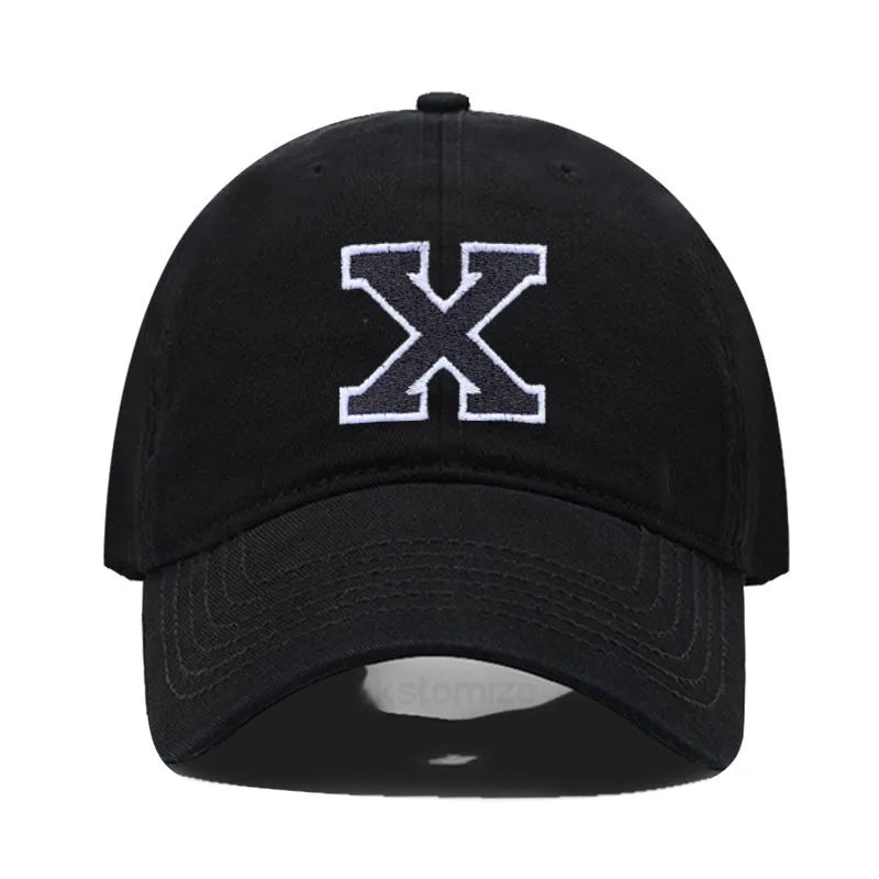 Berretto Da Baseball Unisex Ricamato Lettera AZ Cotone Morbido Alta Qualità Protezione Solare Snapback