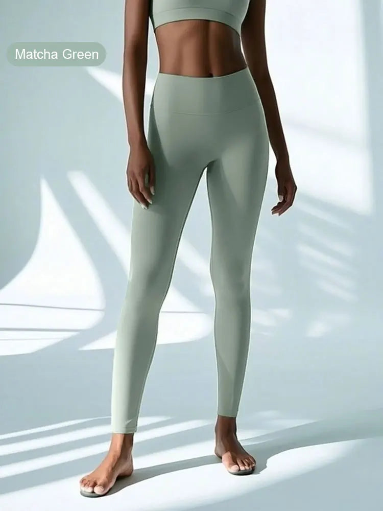 Pantaloni Da Yoga Vita Alta Per Donne Elasticizzati Quattro Direzioni Asciugatura Rapida Per Corsa Ciclismo Palestra