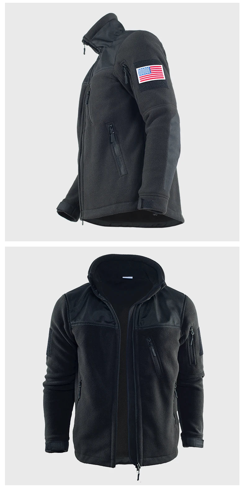 Giacca Invernale Tattica Militare In Pile Caldo Mimetico Cappotto Da Uomo Da Safari Outwear Abbigliamento Outdoor