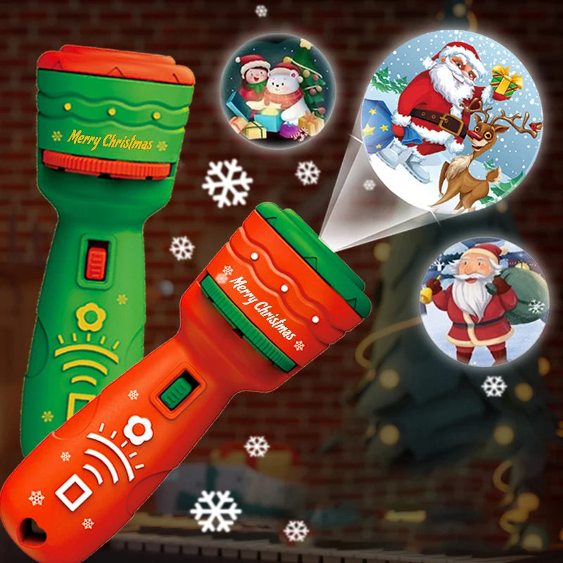 Torcia A Proiezione Proiettore Slide Story Machine Giocattolo Buonanotte Lampada Lampeggiante Per Bambini Regalo Di Natale