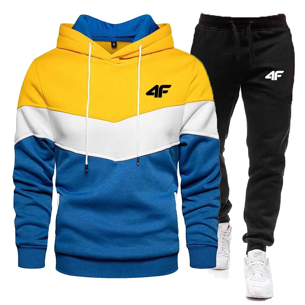 Tuta In Pile Da Uomo Due Pezzi Felpa E Pantaloni Spessi Abbigliamento Sportivo Caldo Hip Hop Per Inverno E Autunno