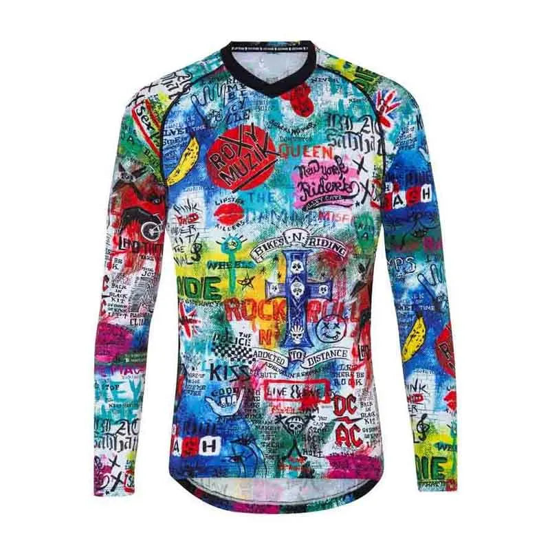 Maglia Da Ciclismo Uomo A Maniche Lunghe Per MTB Fuoristrada Enduro Downhill Abbigliamento Sportivo Per Corse Su Strada