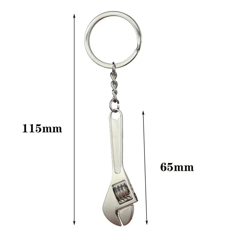 Portachiavi Mini Strumento Apertura Chiave Da Uomo Argento Elegante Regalo Ideale Gioielli S153