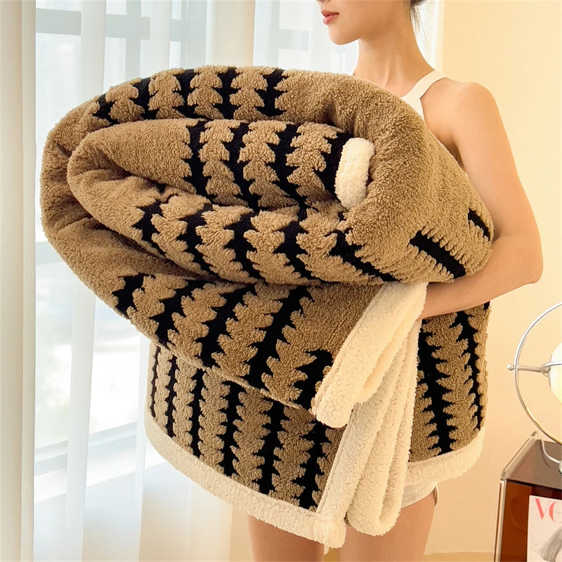Coperta In Flanella Morbida Multifunzionale Queen Size Antistatica Portatile Per Pisolino Confortevole Delicata