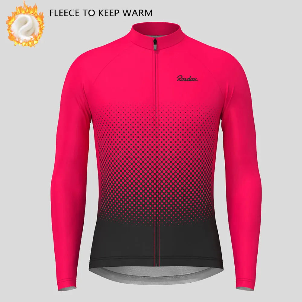 Raudax Abbigliamento Ciclismo Invernale Pile Termico Maglie Da Ciclismo A Maniche Lunghe Calde Giacche Da Bicicletta MTB