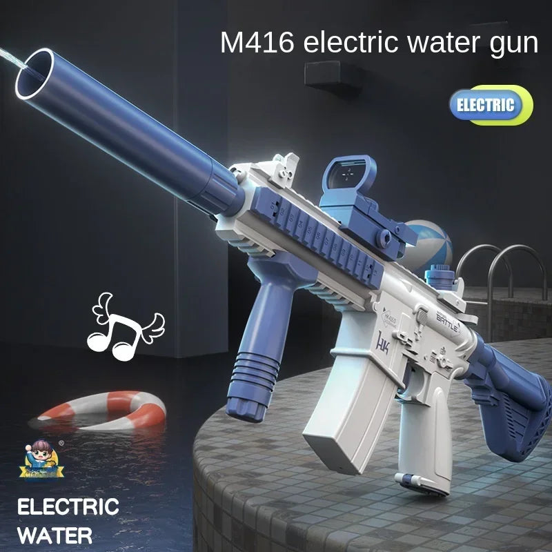 Pistola Ad Acqua Elettrica Automatizzata Per Bambini Portatile Gioco Da Spiaggia Estivo Fantasia