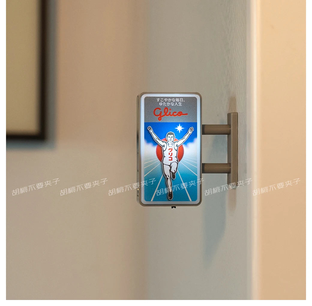 Magnete Frigo Decorativo Adesivo Insegna Luminosa Dotonbori Glico 711 Lake Kawaguchi Ko Lawson Store Foto Spot
