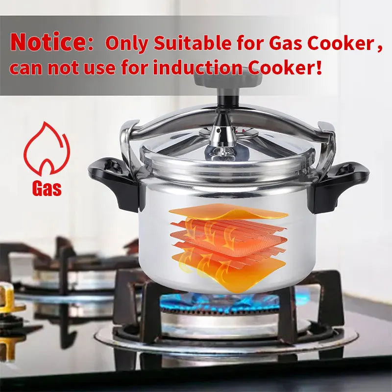 Pentola A Pressione In Alluminio Da 4 A 5 Litri Con Coperchio Easy Lock Antideflagrante Sicura A Gas