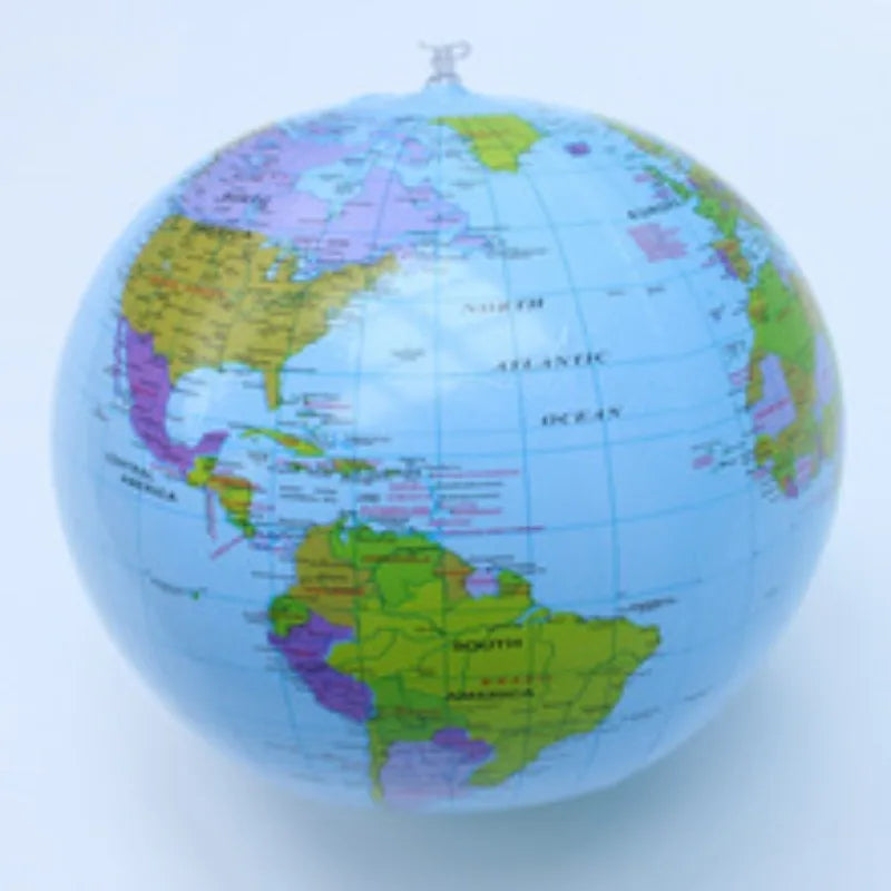Globo Terrestre Gonfiabile 30 Cm Geografia Facile Da Leggere Mappa Pallone Da Spiaggia Per Bambini In Età Scolastica