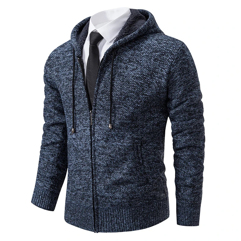 Cappotto Sportivo Casual Da Uomo In Jersey Autunno Inverno Con Colletto Alla Coreana E Cerniera Frontale In Pile
