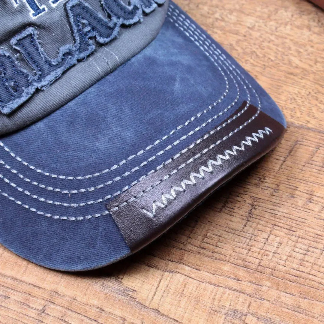 Berretto Da Baseball Vintage Unisex Cotone Lavato Ricamo Lettera Nera Berretto Casual Da Esterno