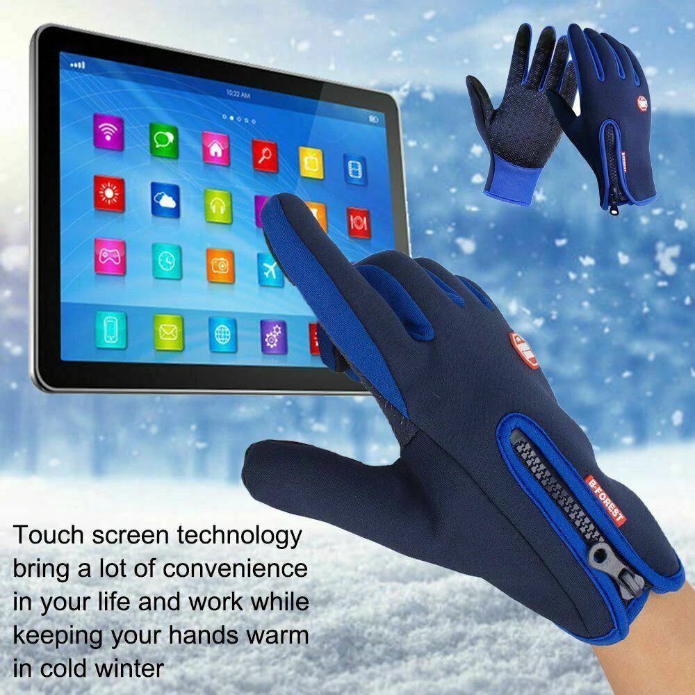 Guanti Da Ciclismo Invernali Con Supporto Al Polso E Touch Screen Antivento Antiscivolo Con Dita Intere