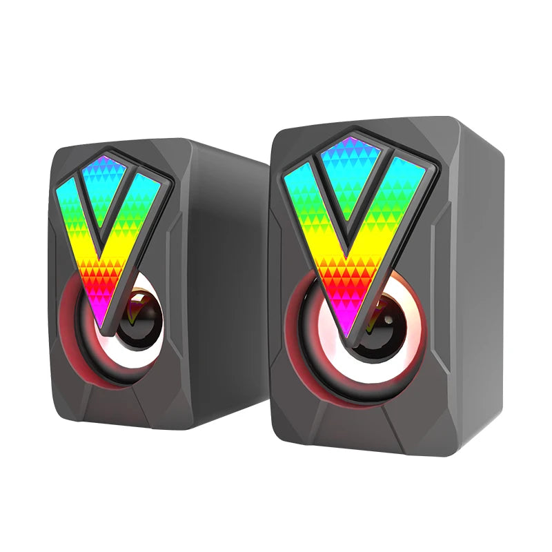 Altoparlanti Da Gioco RGB Cablati Per PC Con Subwoofer Musica Surround Stereo Desktop Computer Mini Altoparlanti