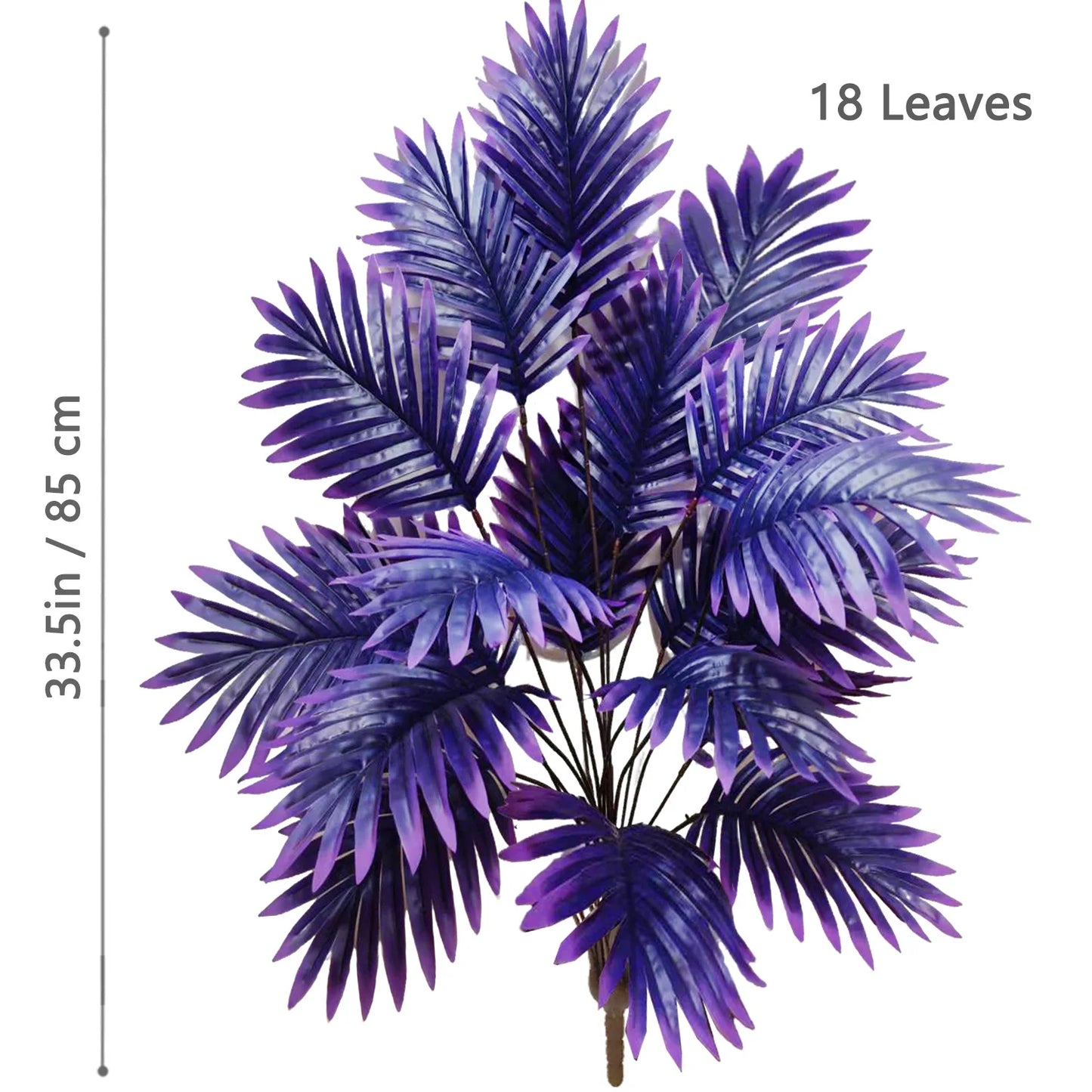 Palma Artificiale Tropicale Con Rami Di Foglie In Plastica Verde Per Decorazione Giardino Esterno Misure 50 90 120 Cm