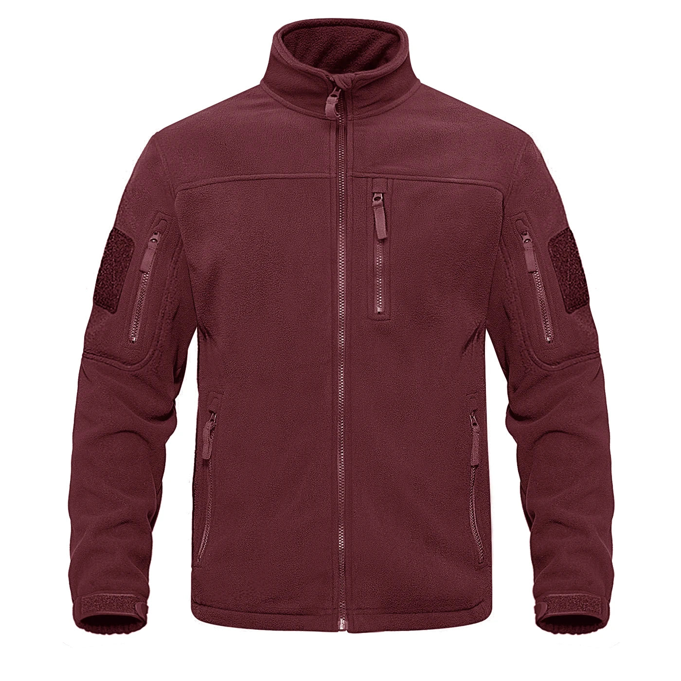 Tacvasen Giacca In Pile Full Zip Verde Da Uomo Con Tasche Con Cerniera Termica Per Lavoro E Escursionismo Outwear