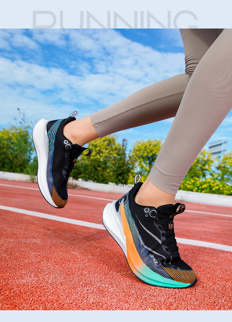 Scarpe Da Corsa Professionali Per Maratona In Carbonio Unisex Ultraleggere Con Assorbimento Degli Urti E Supporto Stabile