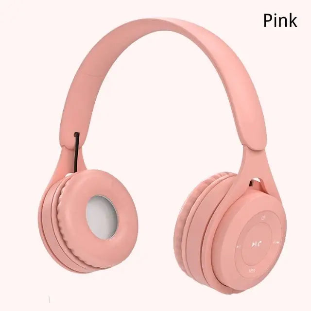 Cuffie Bluetooth Senza Fili Da Gaming Con Microfono Fascia Stereo Macaron Per Tablet E Smartphone