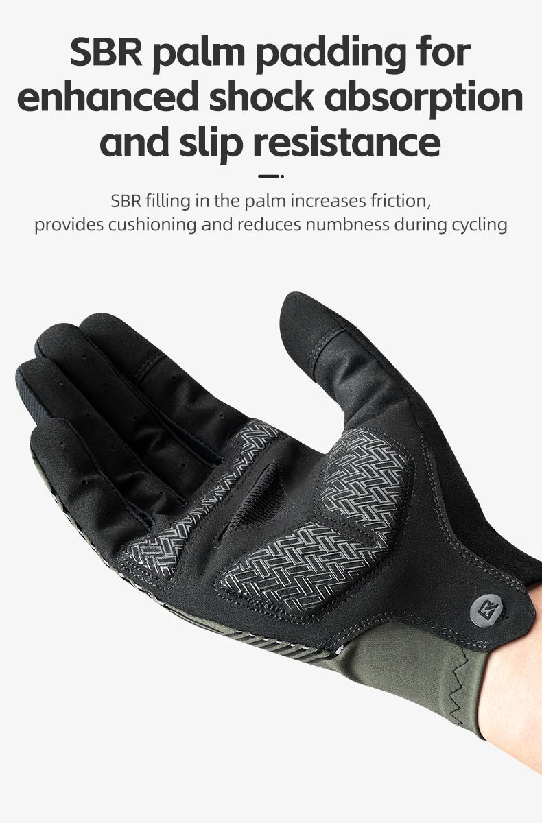 Guanti da Ciclismo RockBros Estivi Traspiranti Antiscivolo Touchscreen per MTB Bici da Strada Corsa Fitness Palestra