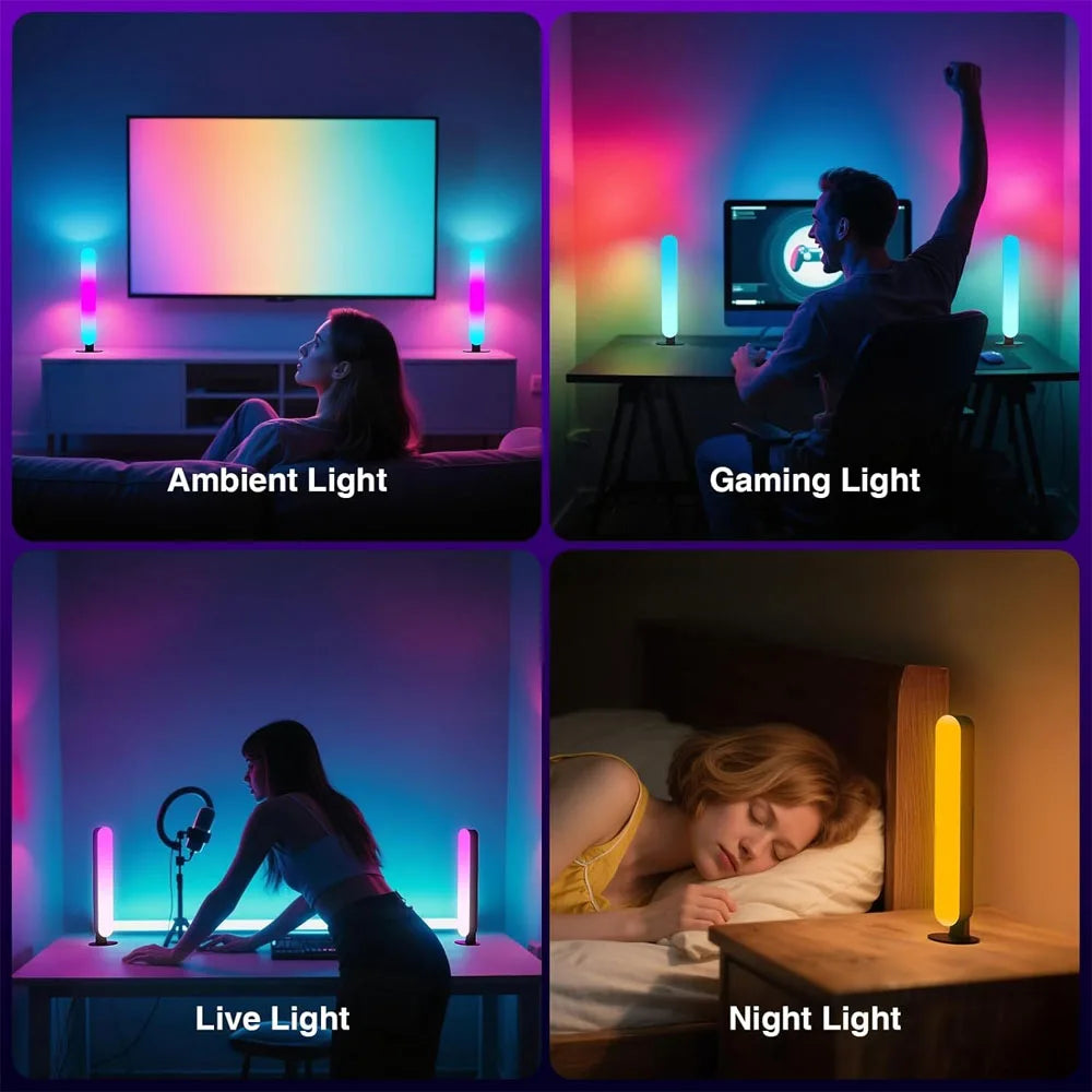 Barra Luminosa LED OpenRGB Per TV Con 16 Milioni Di Colori Controllo Remoto App Timer Modulare Da 1 A 3 Barre