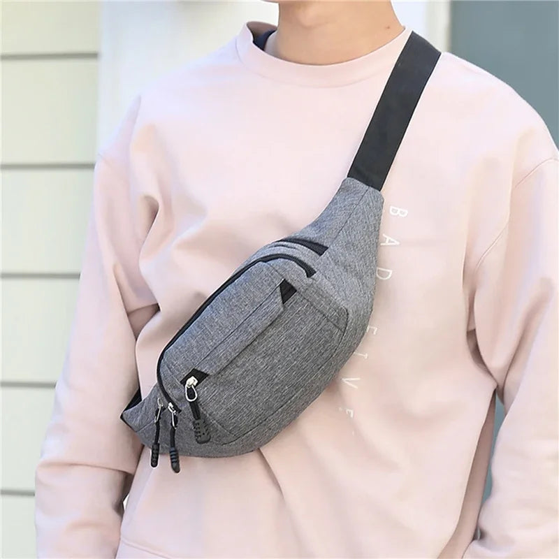 Marsupio mobile per uomo donna Marsupio multifunzionale di grande capacità Anti spruzzi Pochete da cantiere resistente all'usura
