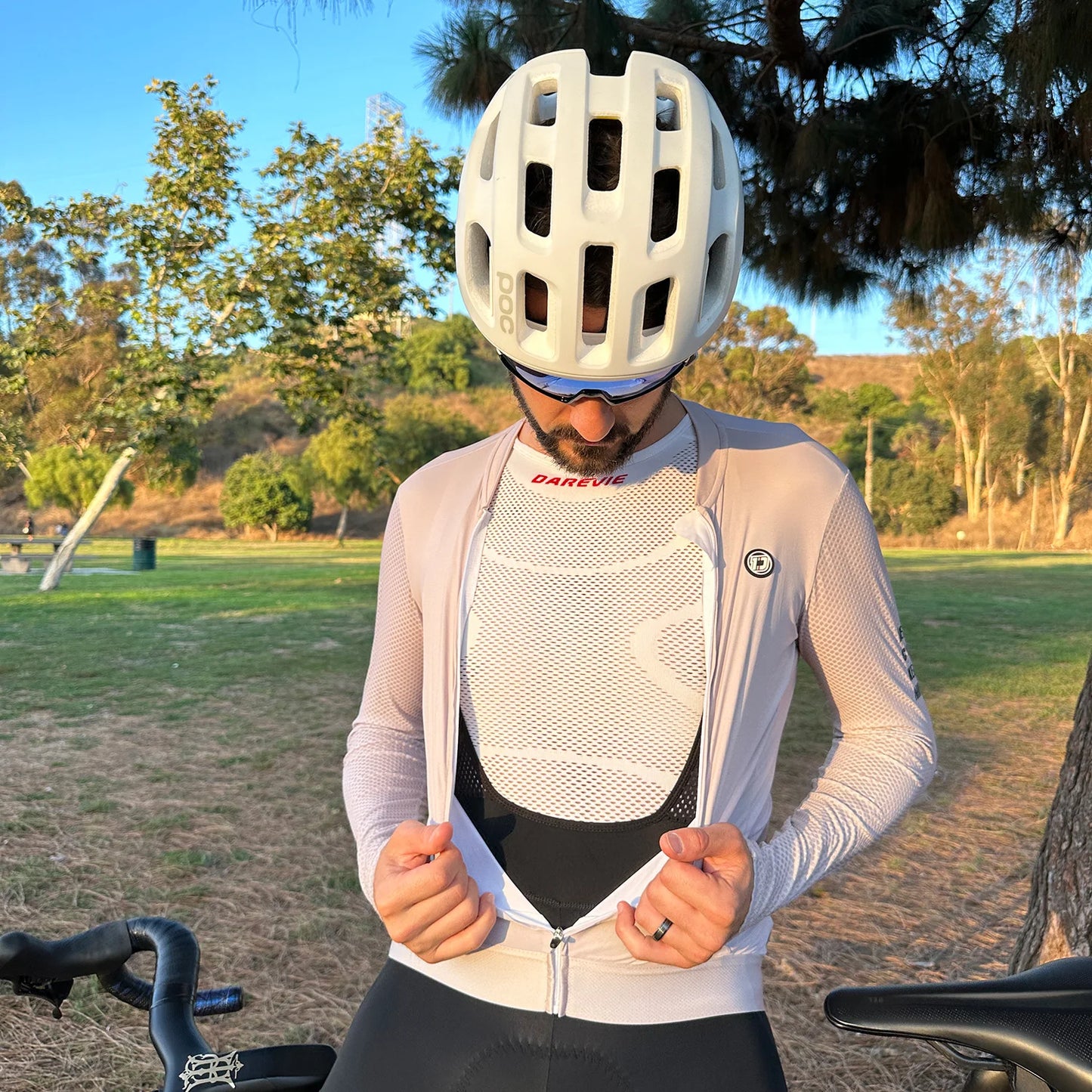 Canotta Base Layer Ciclista Traspirante Compressione Leggera Senza Soluzione Di Continuità Unisex Allenamento Ciclismo
