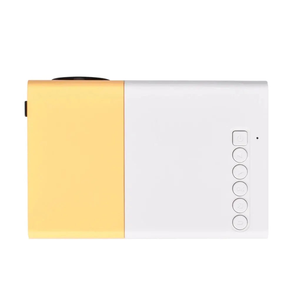 YG300 Mini Proiettore LED Aggiornato 1000 Lumen Risoluzione 320x240 HDMI Compatibile USB Lettore Multimediale Domestico