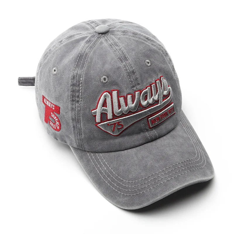Berretto Da Baseball Unisex Cotone Lavato Con Ricamo Lettere Snapback Estate 2022 Hip Hop Casquette