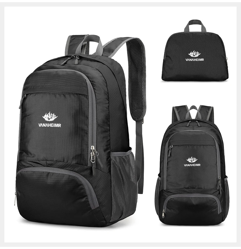 Zaino Pieghevole Da 23 Litri Ultraleggero Esterno Zaino Da Trekking Daypack Capienza Elevata Tessuto Idrorepellente