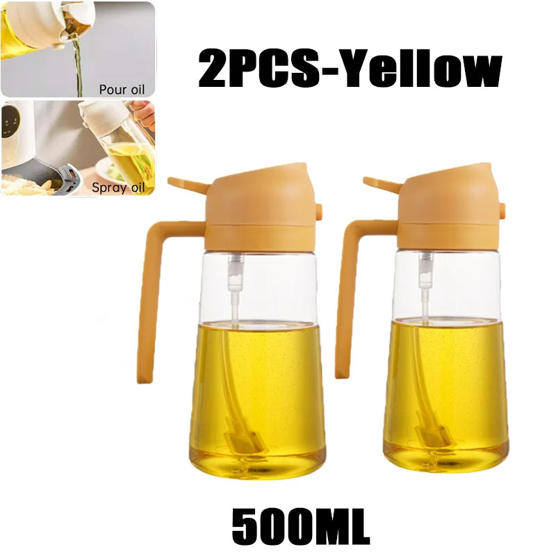 Bottiglia Spray Olio Da Cucina Riutilizzabile Ecologica In PET 200 Ml 300 Ml 500 Ml Spruzzatore Olio Di Oliva