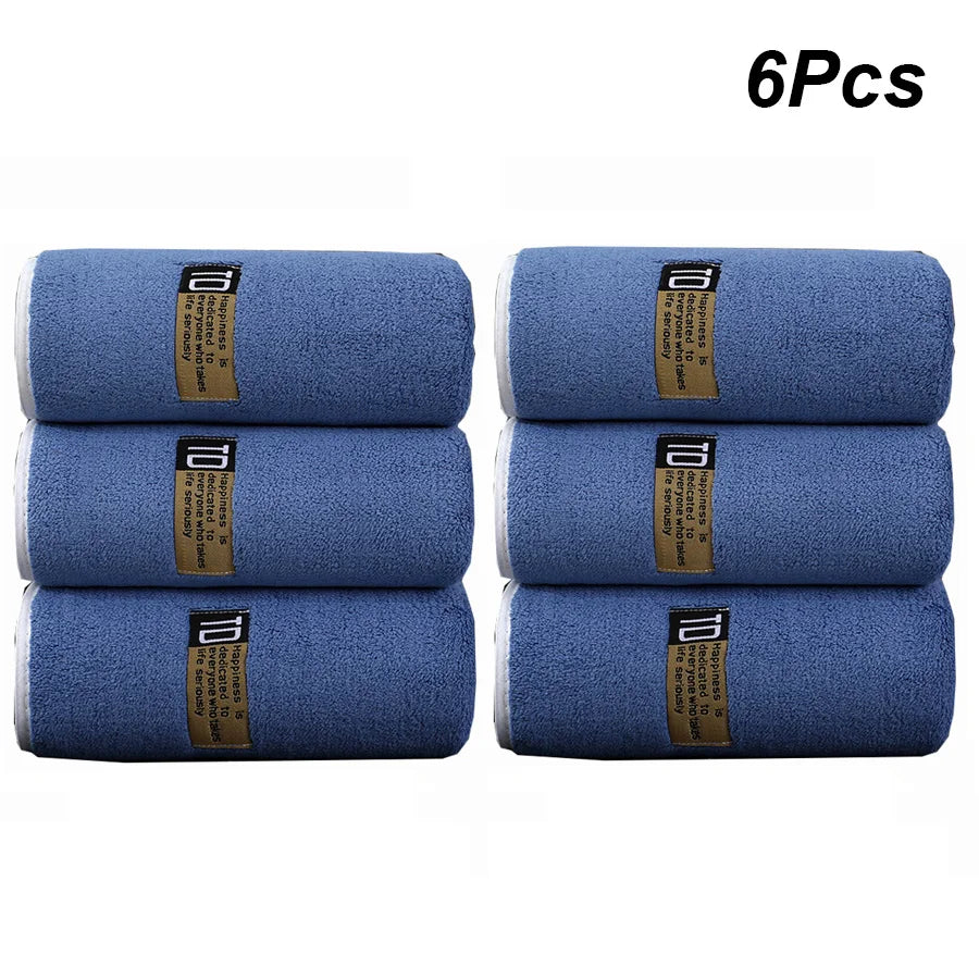 Set Di Asciugamani In Microfibra Addensata Sei Pezzi 40x80 Cm Assorbenti Ad Asciugatura Rapida Per Fitness E Viaggi