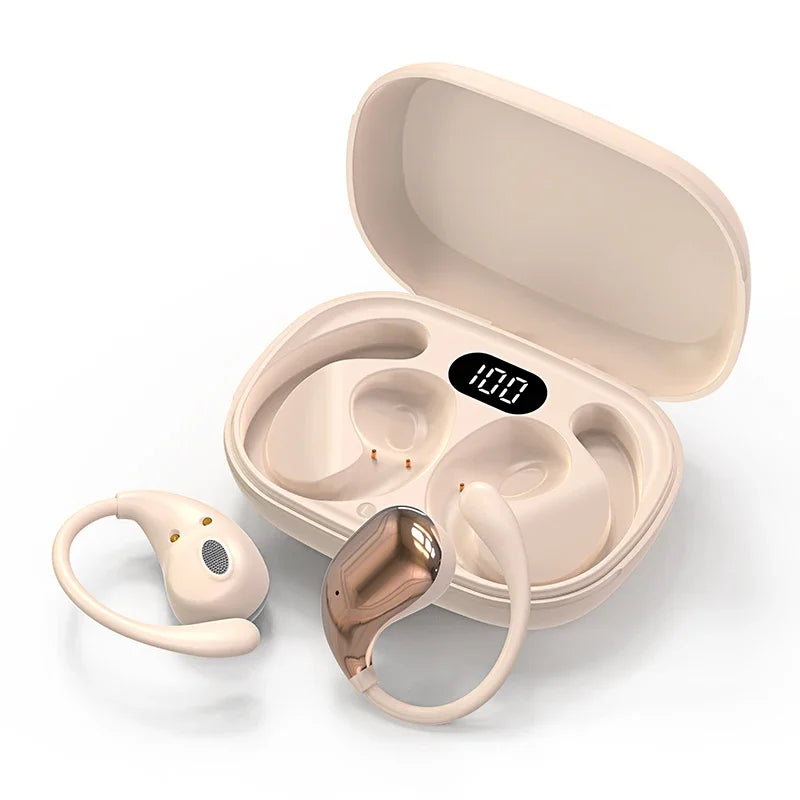 Cuffie Bluetooth 5.4 OWS Impermeabili Con ANC Auricolari Stereo E Microfono Per Allenamento Sportivo