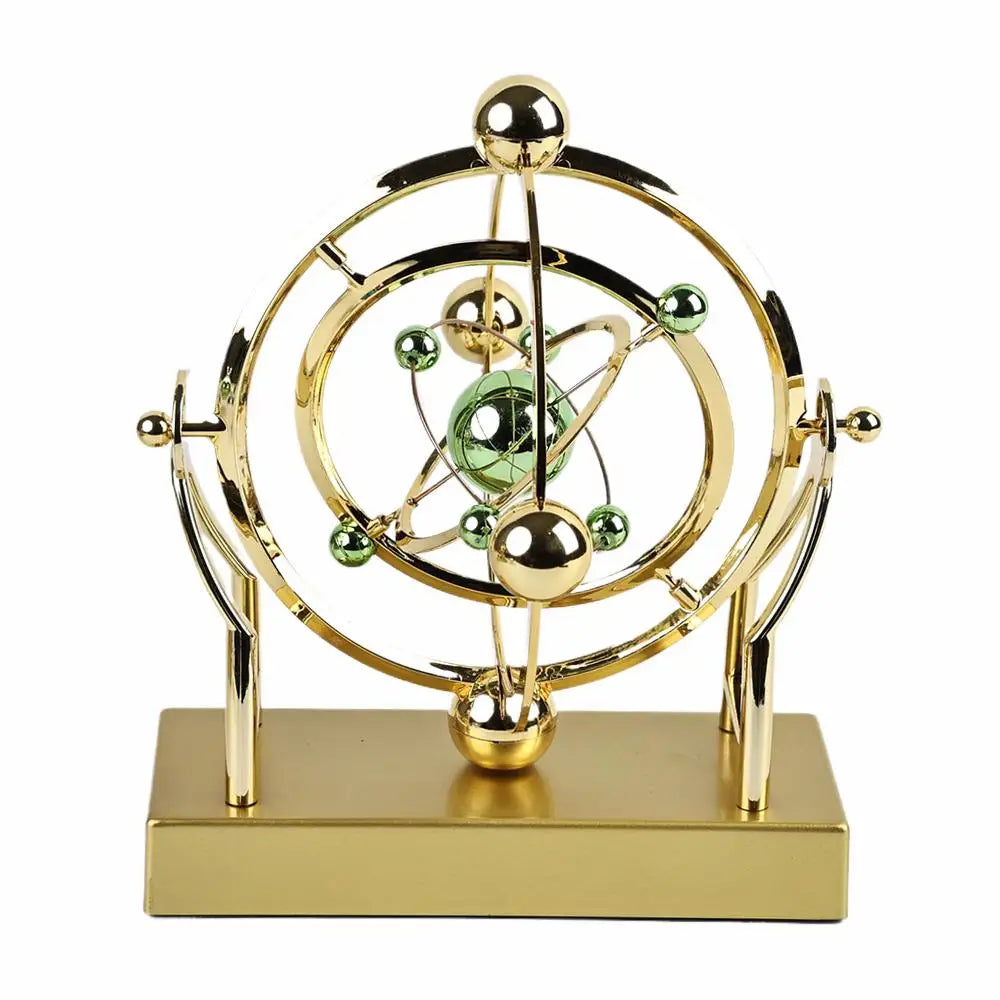 Pendolo Perpetuo Orbita Celeste Decorazione da Scrivania Cinetica Modello Astronomico per Home Office Scultura Rotante