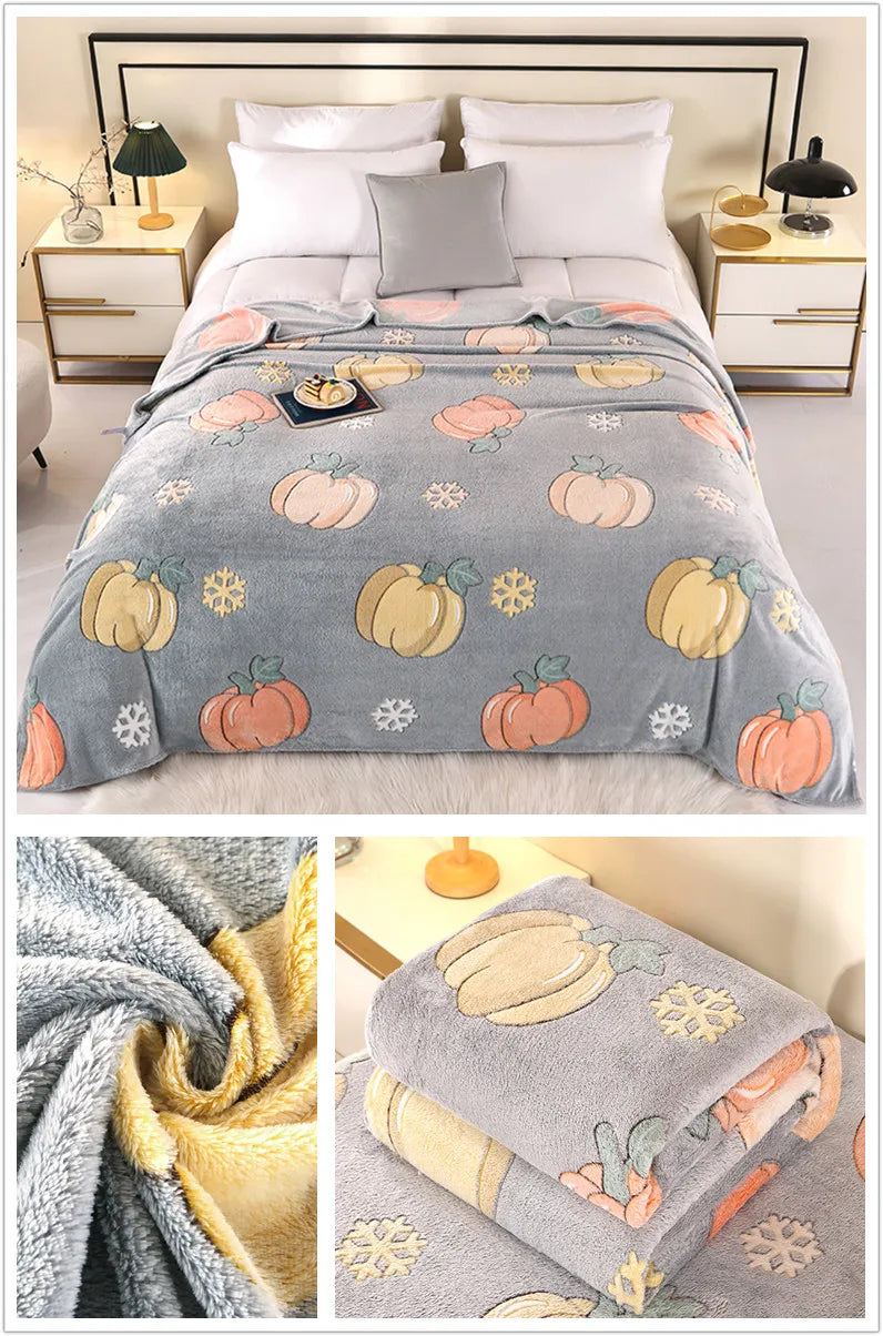 Bonenjoy 1 Pezzo Coperta In Pile Floreale Rettangolare Per Divano E Casa Morbida Calda Confortevole Plaid Da Viaggio