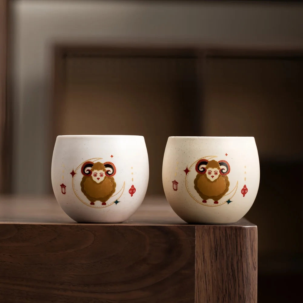 Tazza Ceramica Da 120 Ml Con Motivo Pecora Creativa Per Caffè E Tè Regalo Eid Al Adha Home Office Cucina